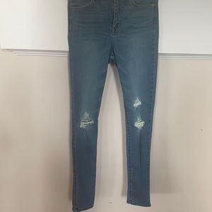 Abercrombie and Fitch, high rise super skinny